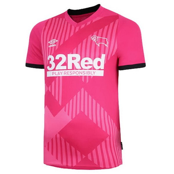 Camiseta Derby County 3ª Kit 2020 2021 Rosa
